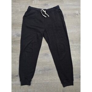 J Crew Vintage Fleece Joggers Black Sweatpants Lounge Pants Womens Medium